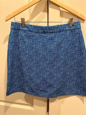 Peter Millar Blue Chevron-Print Women’s Golf Skirt